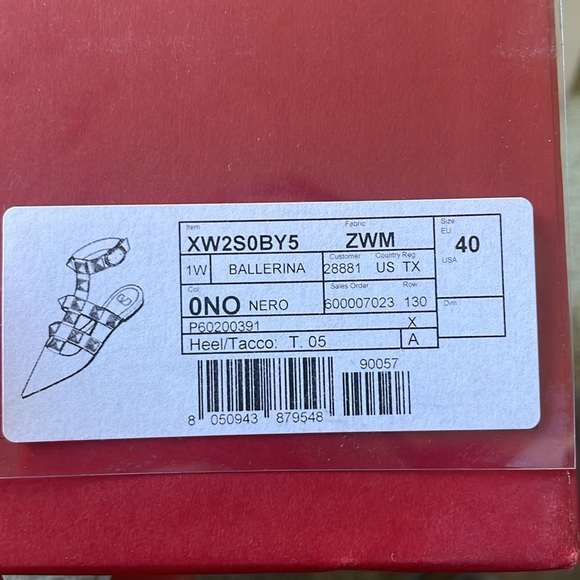 Valentino Garavani Roman Stud leather point-toe flats - Picture 8 of 9